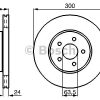 ON FREN DISK AYNASI MONDEO III 1.8 / 2.0 / 2.2 00>07 JAGUAR X TYPE 01>09 OLCU (300 X 24 X 5 BIJON) HAVA SOGUTMALI