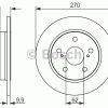 BOSCH 0986479519 - ARKA FREN DISKI (AYNASI) DUZ TOYOTA AURIS 1.4 D4D 2007-2011 COROLLA 1.4 D4D 2007-2011 (270X5)