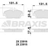 BRAXIS AA0031 - FREN BALATASI ON BMW E87 MINI R55 R56 R57 R58 F54