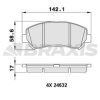 BRAXIS AA0051 - ON FREN BALATASI NISSAN QASHQAI 2007 2012 X TRAIL 2008 2011 RENAULT KALEOS 2.0 DCI