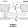 BRAXIS AA0110 - FREN BALATASI ON BMW E39 E38  X3 E83  X5 E53