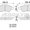 BRAXIS AA0118 - FREN BALATASI ON V-CLASS 638/2 97>03 VITO 638 97>03 SPRINTER 97>06 LT 28/35 96>06