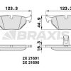 BRAXIS AA0148 - FREN BALATASI ARKA BMW E39