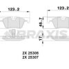 BRAXIS AA0196 - FREN BALATASI ARKA  BMW F20 F21 F30 F34 F31 F32 F33 F36 F80 F33 F83