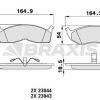 BRAXIS AA0225 - ON FREN BALATASI CHRYSLER NEON GRAND VOYAGER III