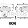 BRAXIS AA0253 - FREN BALATASI ARKA SPRINTER 96>06 LT 28 35 46 96>06