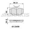 BRAXIS AA0262 - FREN BALATASI ARKA DISCOVERY 2 98-04 RANGE ROVER 94-01 CLASSIC