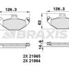 BRAXIS AA0263 - ARKA FREN BALATASI LAGUNA 95>01 2.0 16V 2.2 DTI 3.0