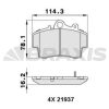 BRAXIS AA0271 - ON FREN BALATASI BOXSTER 2.7 24V / S 3.2 08.99 911 3.6 GT3 03.99 / 3.4 CARRERA 09.97 BOXSTER 2.5 24V