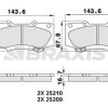 BRAXIS AA0277 - ON FREN BALATASI TOYOTA HILUX 2.5 3.0 D4D PICKUP 2007-> HILUX 2.5 4WD 2015->