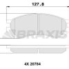 BRAXIS AA0322 - FREN BALATASI ON SPRINTER 210>96 LT 40-55 82>92 G-CLASS W463 89>