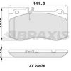 BRAXIS AA0440 - FREN BALATASI ON X218 14>17 C218 14>17 W212 13>15 S212 13>16