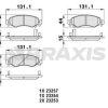 BRAXIS AB0051 - ON FREN BALATASI AGILA 1.0 1.2 1.3 CDTI 00> SUZUKI WAGON R+1.3 4WD 00>