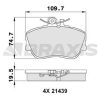 BRAXIS AB0069 - FREN BALATASI ON C-CLASS W202 94>00 S202 96>01