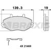 BRAXIS AB0096 - ON FREN BALATASI TRANSIT T15 93>00