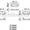 BRAXIS AB0162 - ON FREN BALATASI HONDA CRV 2007-2012 CRV 2012->