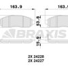 BRAXIS AB0198 - ON FREN BALATASI NISSAN NAVARA 04-10 PATFINDER 05-11 (17 JANT)