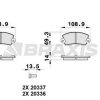 BRAXIS AB0314 - ARKA FREN BALATASI RENAULT ESPACE II R21 R25