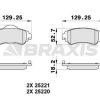 BRAXIS AB0321 - ON FREN BALATASI C4 II DS4 1.4 VTI.1.6 HDI (11 / 2009 ) 1.6 E HDI (04 / 2011 )