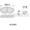 BRAXIS AB0322 - ON FREN BALATASI PAJERO PININ 1.8 / 2.0 / 99-07