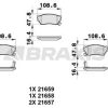 BRAXIS AB0331 - ON FREN BALATASI NISSAN SUNNY (N14) 100NX (B13) 90->