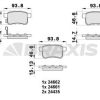 BRAXIS AB0437 - ARKA FREN BALATASI ACCORD 09>12