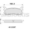 BRAXIS AB0452 - ARKA FREN BALATASI MAZDA 323