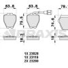 BRAXIS AB0462 - ON FREN BALATASI FISLI A6 3.7 03 / 99 07 / 00 A8 2.5TDI / 2.8 / 3.3TDI / 3.7 / 4.2 W12 QUATTRO 04 / 96 09 / 02