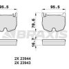 BRAXIS AB0465 - FREN BALATASI ON C219 CLS 55 AMG 05>10 W211 E55 AMG 02>08 W220 S65 AMG 01>05