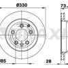 BRAXIS AD0977 - ARKA FREN AYNASI (17) TOUAREG Q7 07>