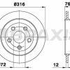 BRAXIS AD1058 - ARKA FREN DISKI JEEP WRANGLER III