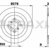 BRAXIS AE0120 - ARKA FREN DISK AYNASI DUZ YARIS 06>13 278X4