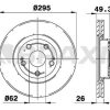 BRAXIS AE0140 - ON FREN DISKI AYNASI HAVALI TOYOTA AVENSIS D4D 2003-2008 COROLLA VERSO 04-> AURIS 2.0 D4D 07-> (MERKEZLEME CAPI:62) 295X5