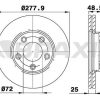 BRAXIS AE0153 - ON FREN DISK AYNASI HAVALI MAZDA 5 05>MAZDA 3 03>10 277X5