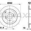 BRAXIS AE0204 - ARKA FREN DISKI (AYNASI) HYUNDAI ACCENT ERA 2006-> GETZ 2006-> I20 2008-> KIA RIO 2005-> (262X4)