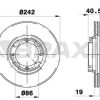 BRAXIS AE0238 - ON FREN DISK AYNASI HAVALI EXCEL ACCENT 1.3 1.5 94 00 242 MM