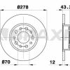 BRAXIS AE0346 - FREN DISKI ARKA 500 X 14> / 159 05> GIULIETTA 10> SPIDER 06>10 BRERA 05> JEEP RENEGAD 14> ALFA ROMEO