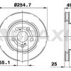 BRAXIS AE0360 - ON FREN DISK AYNASI TOYOTA PRIUS 1.8VVT I