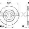 BRAXIS AE0424 - ON FREN AYNASI HAVALI MAZDA 323 89-96 MAZDA 121 1.1 / 1.3 16V / 1.5I 16V 91-96 (235MM)