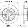 BRAXIS AE0496 - ARKA FREN DISK AYNASI TOYOTA AVENSIS 2.2D 4D