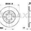 BRAXIS AE0600 - ON FREN DISK (AYNASI) HAVALI SUZUKI ALTO 1994-2002 SUZUKI SWIFT 1989-2001 JUSTY 1.3 4WD 1995-2003 (231MM)