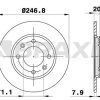 BRAXIS AE0649 - ARKA FREN DISK AYNASI PEUGEOT 205 309 II 1.6I 1.9I