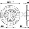 BRAXIS AE0710 - ON FREN DISK AYNASI P605 2.0 2.1TD 2.1D (89 99) / (276x22x20) / (HAVALI)