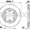 BRAXIS AE0725 - ON FREN DISK AYNASI HAVALI NISSAN PICKUP D21 87>98 267X6