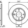 BOSCH 0986478046 - ON FREN DISK AYNASI P106 P206 P306 P205 P405 P309 ZX C15 SAXO 1.4 1.6 94>96>96 HAVA SOGUTMASIZ