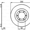 BOSCH 0986478437 - ON FREN DISKI FRONTERA A FRONTERA B