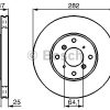 BOSCH 0986478982 - ON FREN DISK AYNASI HAVALI HONDA ACCORD VII 98-02 (282X4)