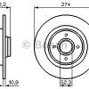 BOSCH 0986479108 - ARKA FREN DISK AYNASI(DISKI) RENAULT MEGANE I SCENIC II 1.4 / 1.6 / 1.8 / 1.9 / 2.0 ABSLI RULMANLI