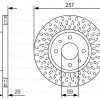 BOSCH 0986479W68 - ON FREN DISK AYNASI DOBLO ALBEA LINEA BRAVO PANDA 1.4 / 1.3JTD STILO IDEA 1.2 16V 1.3JTD TEMPRA TIPO 2