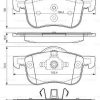 BOSCH 0986495061 - ON FREN BALATASI VOLVO S60 01->S80 98-06 V70 I II 97-> XC70 00->